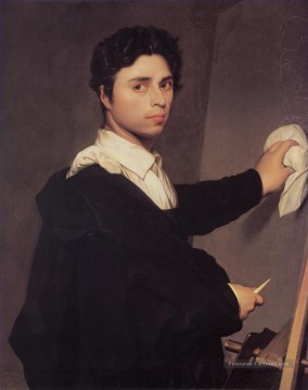  classique Tableau - Copie d’après Ingress 1804 Autoportrait néoclassique Jean Auguste Dominique Ingres